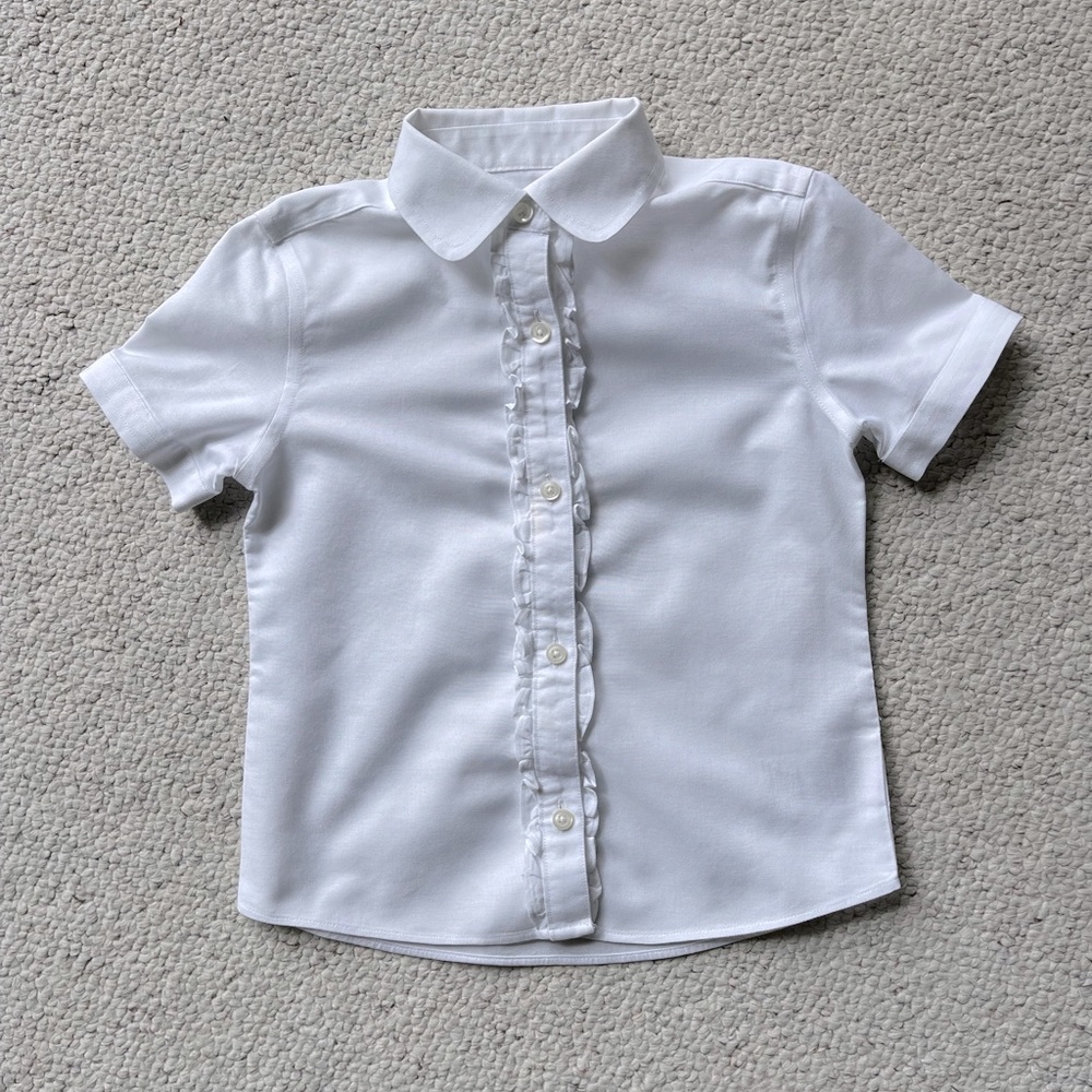 Brooks Brothers girl short sleeve shirt size 4